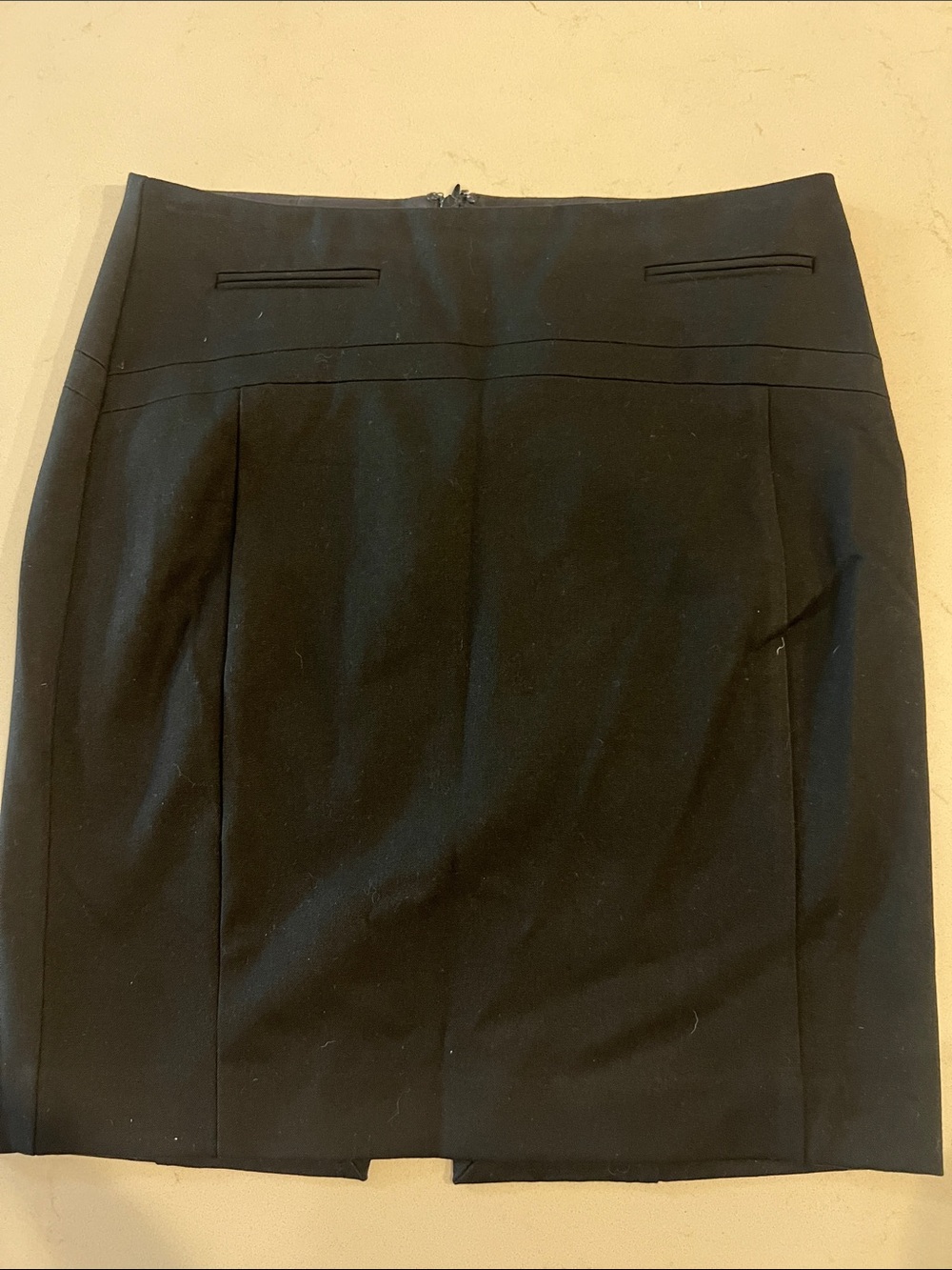 Express Black Pencil Skirt with Front Seam Details